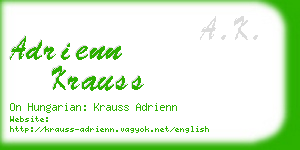 adrienn krauss business card